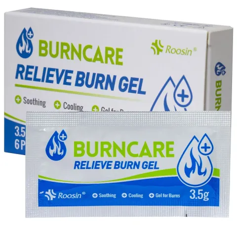 Gel calmant pentru arsuri, hidratant, steril, plic de 3.5 g, 6 bucati