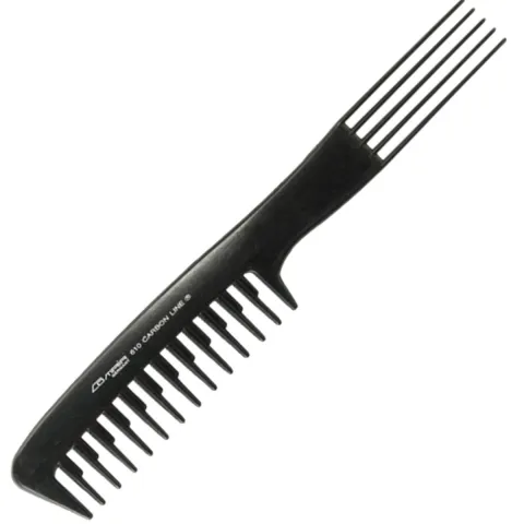 Pieptan profesional cu 2 capete si furculita de metal