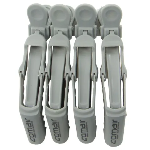 Clipsuri profesionale pentru separarea suvitelor, COMAIR, din plastic, 11.5 cm, gri, 4 bucati