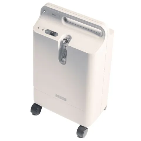 Concentrator de Oxigen mobil, Philips Respironics, prevazut cu bol umidificator de unica folosinta, canula nazala adult si masca oxigen adult, debit reglabil in trepte 0.5litri/minut, concentratie de Oxigen 93%, cu senzor de Oxigen si senzor de avarie,