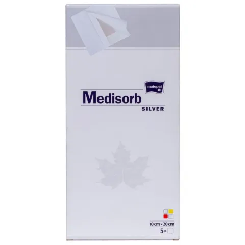 Pansament steril adeziv cu argint 10x20 cm, absorbant, 5 bucati