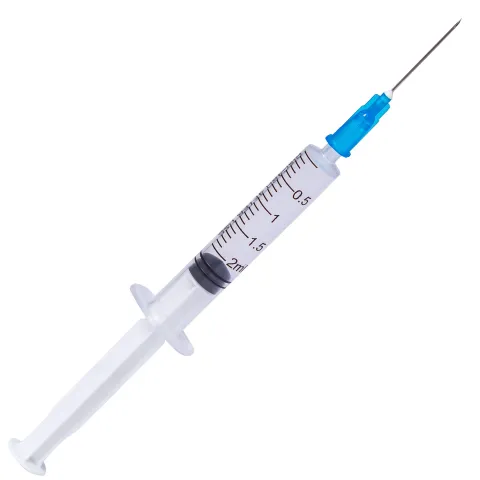 Seringi Luer Slip 2 ml, PRIMA, cu ac 23G albastru, 100 bucati