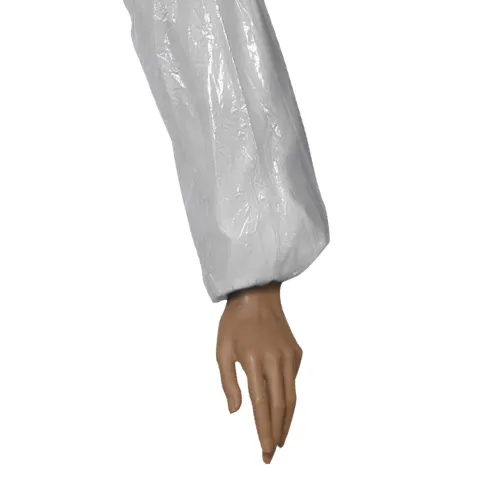 Cotiere de unica folosinta, PRIMA, albe, din LDPE, 3G, 40cm, facute la masina, 100 bucati