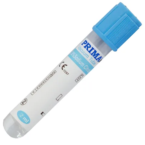 Vacutainer coagulare PRIMA, capac albastru, sticla, 13x75mm, 100bucati