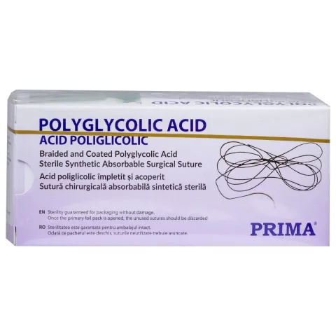 Sutura chirurgicala acid poliglicolic PRIMA 150cm fara ac USP 1