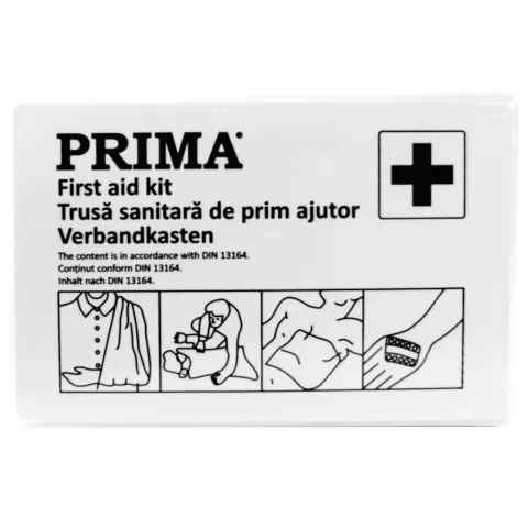 Trusa Prim Ajutor Auto DIN 13164, Avizata RAR, PRIMA