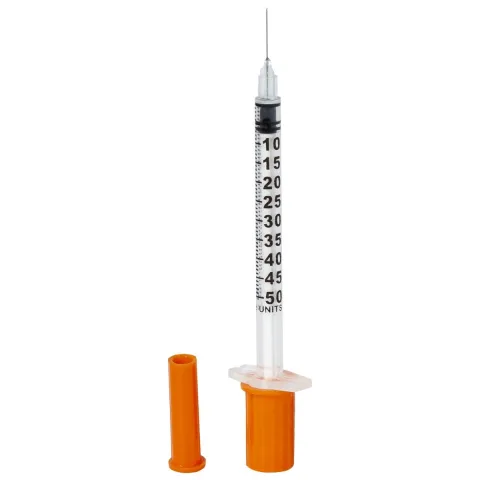 Seringi insulina PRIMA 0.5 ml cu ac fix 30G 1/2" (0.30 x 13 mm), 100 bucati