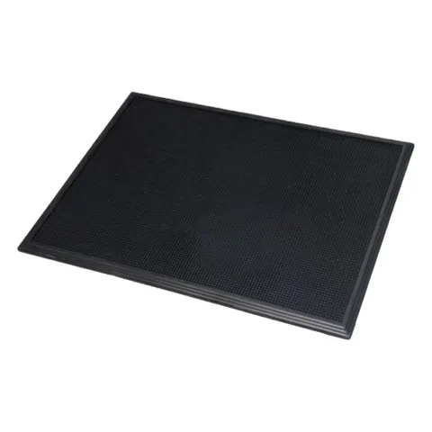 Covor de intrare din cauciuc pentru dezinfectant lichid, capacitate lichid 4,5 litri, 61 x 81 x 2 cm, negru, 1 bucata