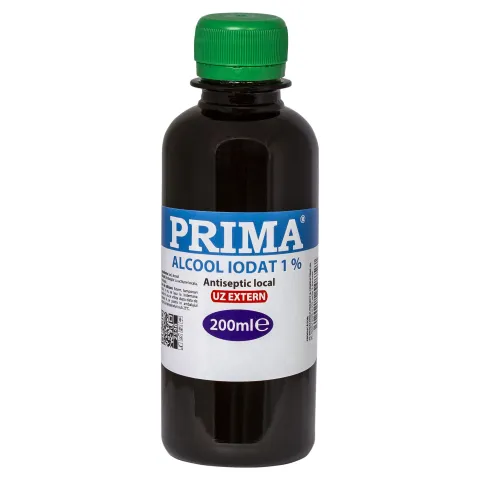 Alcool iodat 1%, PRIMA, 200ml - antiseptic local