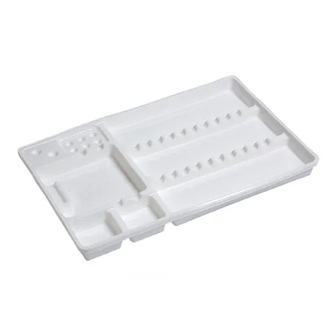 Tavite din plastic de unica folosinta 19x15cm PRIMA, pentru instrumentarul stomatologic, 100 bucati