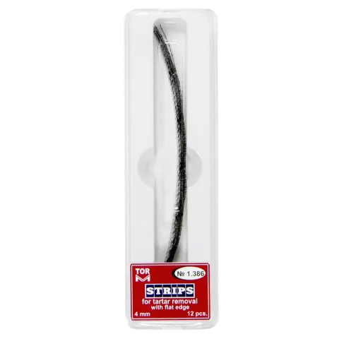 Stripuri pentru indepartarea tartrului, inox, 4x100mm, 12buc