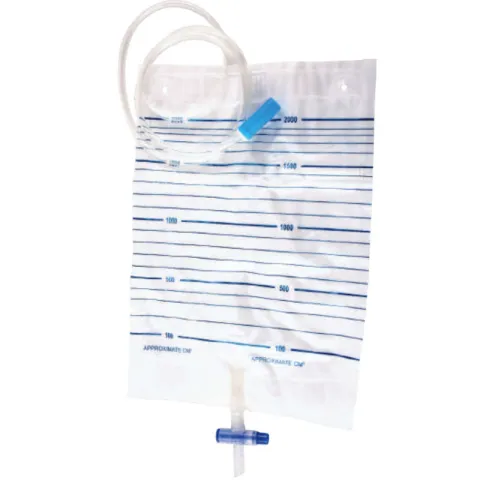 Pungi urinare pentru adulti, PRIMA, cu valva antireflux, 2000 ml, 10 bucati