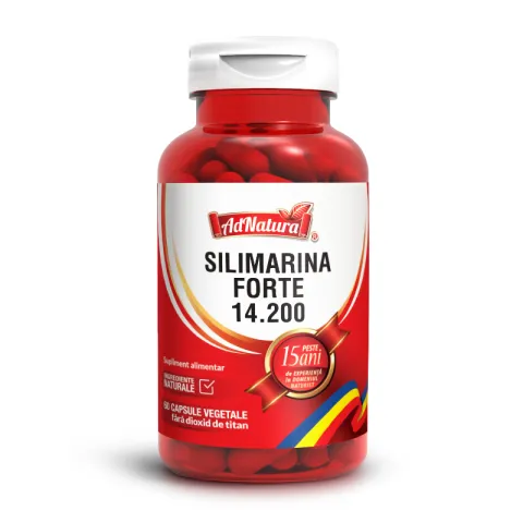 Silimarina forte 284mg, extract Armurariu 40:1, pentru ficat, Ad Natura, 60 capsule