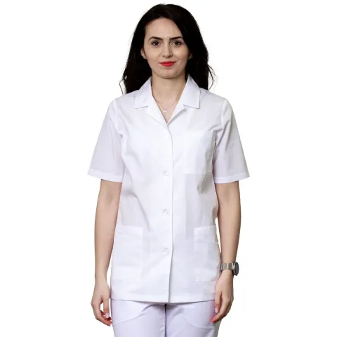 Halat medical damă ANA Clasic, alb