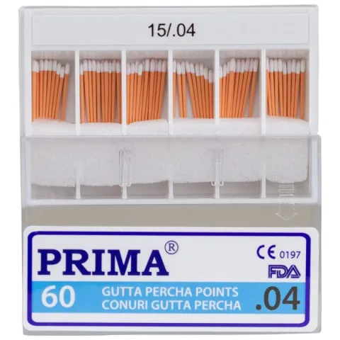 Conuri Gutaperca .04, PRIMA, nr.15-40, diverse culori, 60 bucati