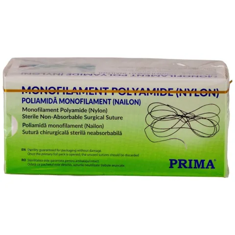 Sutura chirurgicala nylon PRIMA 75cm ac Tapercut 1/2 20mm USP 4/0