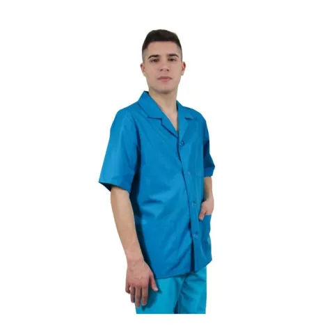 Halat barbati ANDI Premium albastru - Uniforma Medicala
