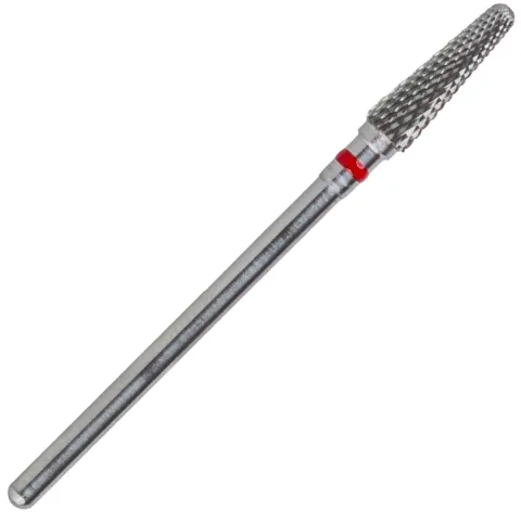 Capat freza carbid extradur C79EFS104, F 040, PRIMA, inel rosu, granulatie fina - freza dentara acrilat / unghii