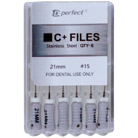 Ace endodontice C-Pilot 06-15, lungime 21mm, otel inoxidabil, set 6 bucati