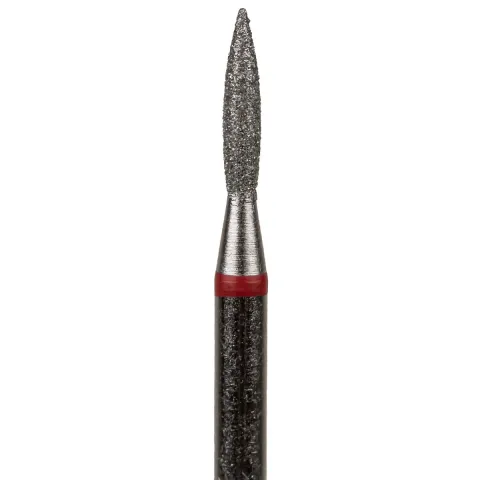 Bit diamantat flacara rosu 2.3 mm pentru cuticule