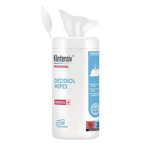 Dezidiol Wipes servetele dezinfectie suprafete cu alcool TP2