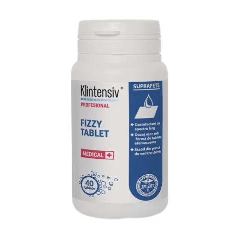 Klintensiv Fizzy Tablet Dezinfectant Efervescent Multifuncțional